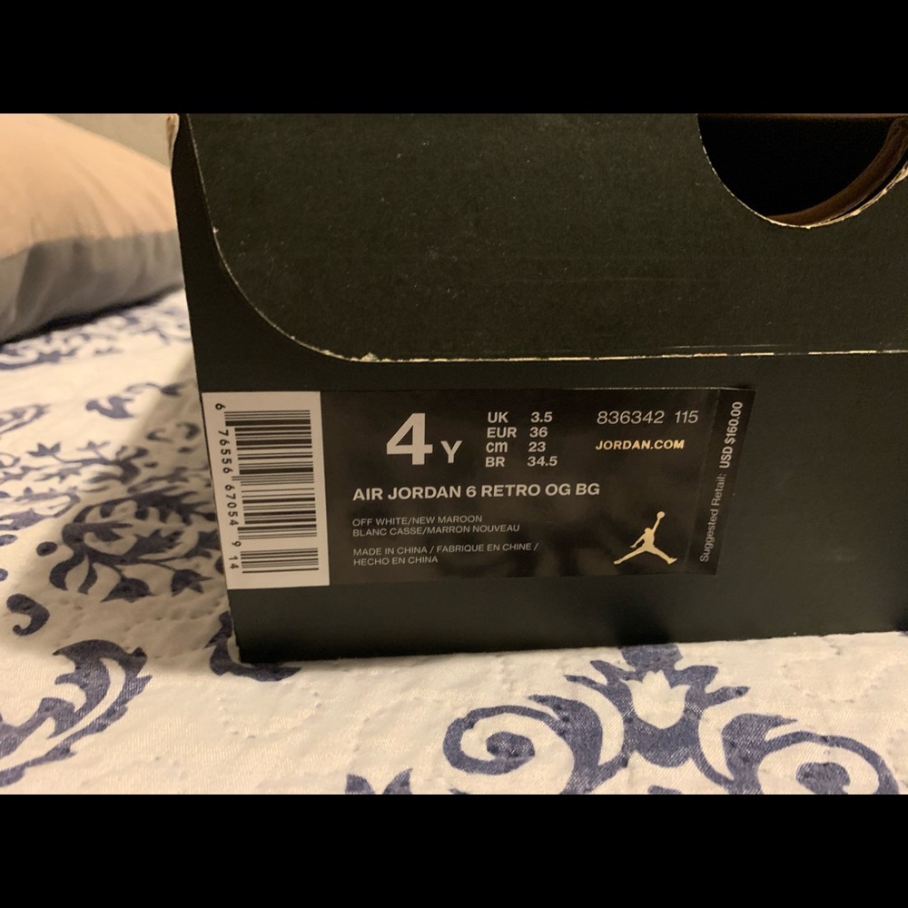 Jordan Retro 6 Maroon